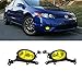 VioGi Fit 06-08 Honda Civic 2-Door Coupe Yellow Lens Fog Lights Kit w/Bulbs+Switch+Wiring Harness+Relay+Bracket+Necessary Mounting Hardware