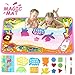 Aqdola Aqua Magic Doodle Mat-Water Drawing Mat-Magic Educational Toys for 2 3 4 5+ Girls Boys Toddler with 3 Water Pens and Drawing Booklet, 34
