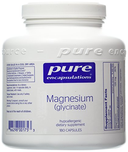Pure Encapsulations - Magnesium Glycinate - Hypoallergenic Supplement Supports Nutrient Utilization and Physiological Functions* - 180 Capsules Pure Encapsulations - Magnesium Glycinate - Hypoallergenic Supplement Supports Nutrient Utilization and Physiological Functions* - 180 Capsules