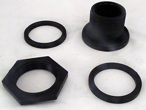 2" NPT Polypropylene Bulkhead Fitting with NBR Gasket