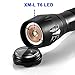 ON THE WAYZoomable Scalable 1600 Lumen Handheld Flashlight XML T6 5 Mode Adjustable Focus Zoom Tactical Torch Water Resistant Camping Lamp with 18650 3.7V Rechargeable Battery and 18650 Charger
