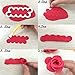 Honmofun Rose Cookie Fondant Molds Sugarcraft Cutters Edible Flowers Cake Decorations Mold Springerle Cookie Bowl Mold Cookie Molds Baking Silicone 3D Rose Flower Shortbread Cookie Mold