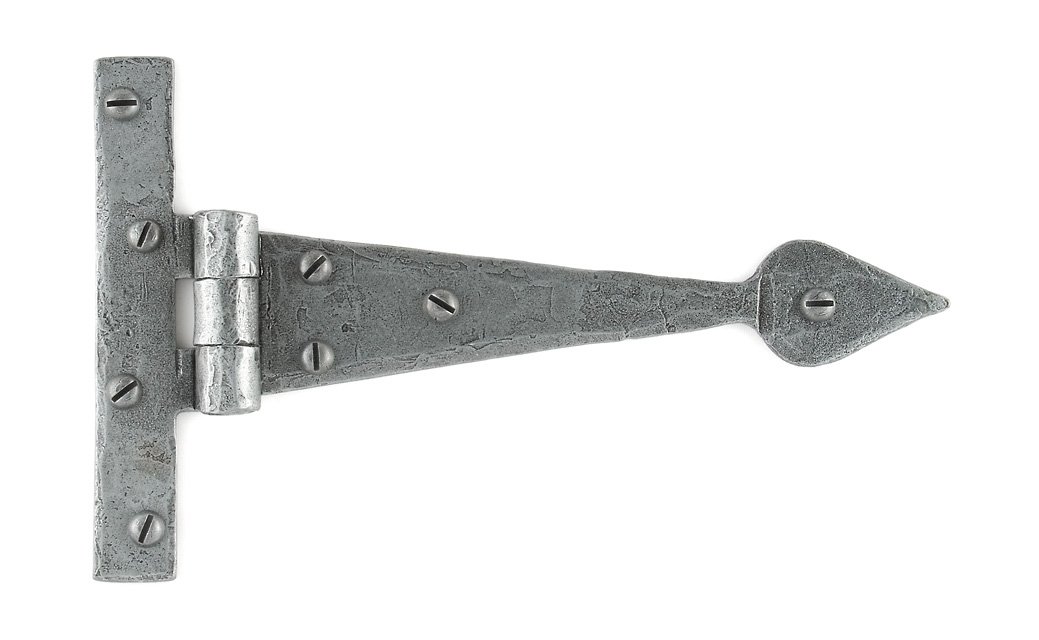 From The Anvil Pewter 6 Inch Arrow Head T Hinge (Pair)