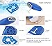 ThreeH Portable Mini Personal Fan Handheld USB Rechargeable Bladeless Air Conditioner Mute Electric Built-in Li-ion Battery Powered Desk Cooling Fan H-F015Blue
