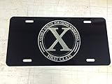 X-MEN LOGO Car Tag Diamond Etched on Aluminum