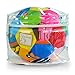 LALABABY Toys Soft Cotton Arts Cloth Ball Multicolored Sensory Rattle Bell Ball
