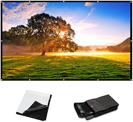 100 Inch 16:9 PVC HD Fordable Portable Home And Outdoor Use Projector Screen