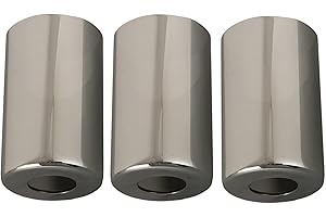 Anmire 3 Pack Modern Style Glass Shade Replacement, Smoky Grey Cylinder Light Fixture Replacement Glass Globe or Glass Cover 