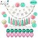 85 PIECE Birthday Party Decoration Pack - Happy Birthday Banner - 20 Party Balloons -10 Paper Pom Poms - 10 Tassels - 32 Paper Heart Garland Perfect For Girls Birthday Party set