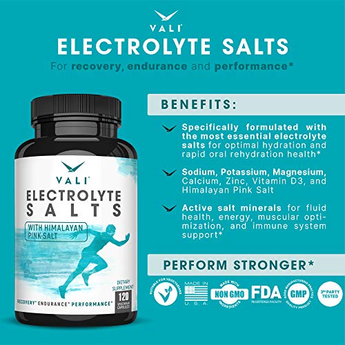 VALI Electrolyte Salts Rapid Oral Rehydration Replacement Pills