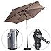 Giantex 10ft Outdoor Patio Umbrella, Market Table umbrella w/Tilt Adjustment and Crank, 180G Polyester, Garden Canopy for Deck Backyard Pool Indoor Outdoor