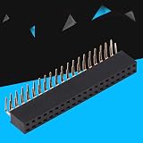 Walfront 3pcs 2.54mm 2x20 Pin Female Header Dual Row Right Angle Connector PCB view 7