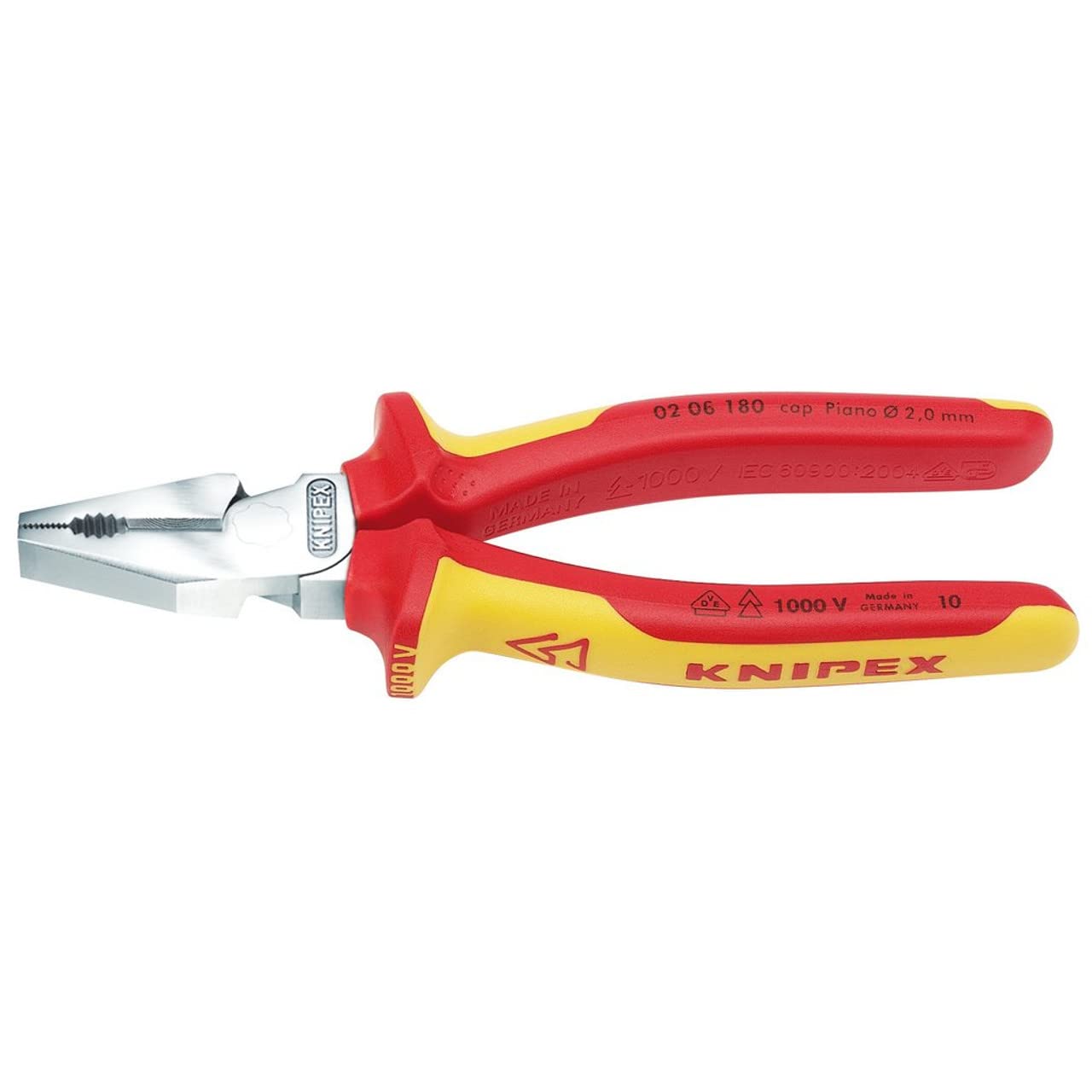 Draper Knipex 49168 180mm Fully Insulated High Leverage Combination Pliers