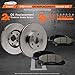 Max Brakes Front Premium Brake Kit [ OE Series Rotors + Ceramic Pads ] KT007341 Fits: Nissan 2002-2006 Altima 2002 2003 Maxima | Infiniti 2002-2004 I35 2003 2004 G35