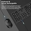 Jelly-Comb-Wireless-USB-Keyboard-and-Mouse-Combo-24G-Wireless-Rechargeable-Keyboard-and-Mice-Qwerty-UK-Layout-with-USB-Receiver-for-PC-Laptop-Computer-with-Windows-System-Space-Gray Jelly Comb Wireless USB Keyboard and Mouse Combo, 2.4G Wireless Rechargeable Keyboard and Mice Qwerty UK Layout with USB…
