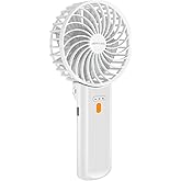 Verminget Portable Fan, 4-Speed,180° Foldable, Quiet Mini Small Cute Rechargeable Personal Handheld Fan, 15H Cooling for Women Men Kids Travel Indoor Outdoor Makeup (White)
