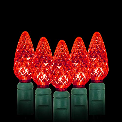 AIDDOMM C6 Christmas Lights, 70 LED 35.5ft Red Christmas Lights Outdoor