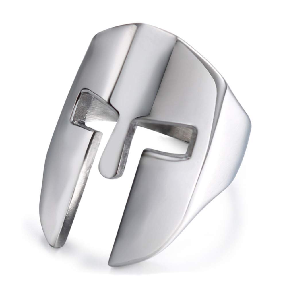 IFUAQZ Men's Stainless Steel Spartan Knight Helmet