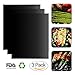 iLOME BBQ Grill Mats - Set of 3 Non-stick Grill Mats Reusable Grilling Mats Dishwasher Safe Barbecue Utensil for Meat Biscuit Baking