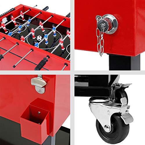 2 Clevr+Foosball+Portable+Rolling+Beverage