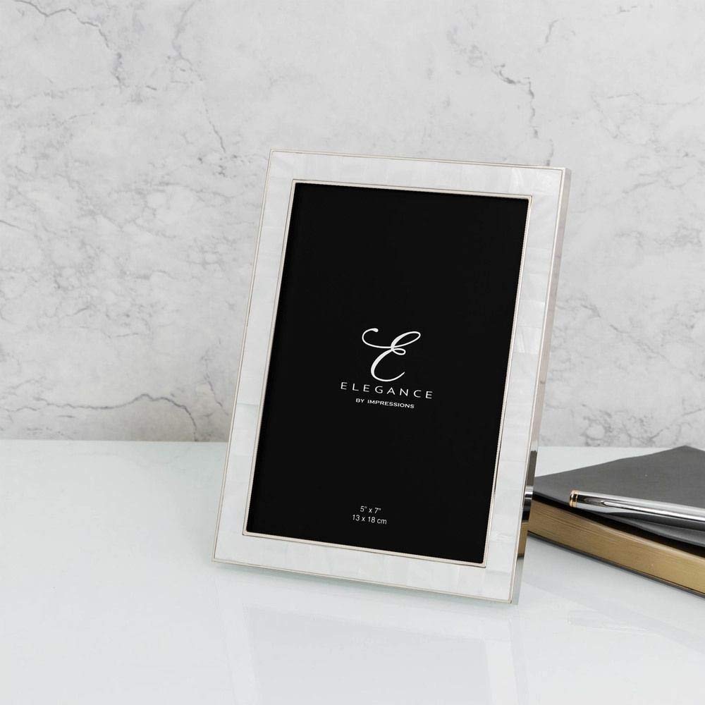 Widdop 5' x 7' - Elegance Nickel & Mother of Pearl Frame - Gift Box