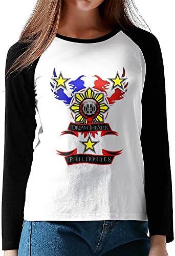 Beautiful Women Dream Theater Philippines Long Raglan Sleeve Graphic Baseball Shirts