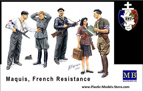 MAQUIS, FRENCH RESISTANCE + CIVILIANS 1/35 MASTER BOX 3551