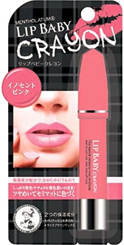 Lip baby fruits JAPAN Mentholatum lip baby crayon Innocent Pink 3g