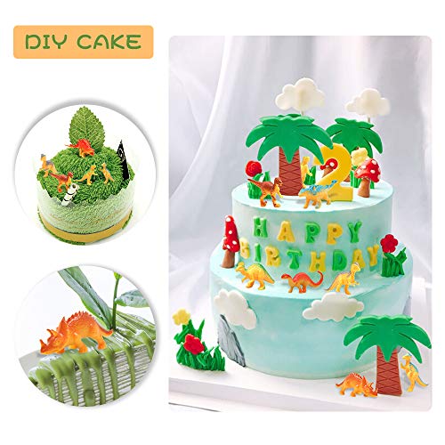 80-Pack Mini Dinosaur Toys Tiny Dinosaurs Figures Plastic Dinosaurs for Kids Party Cake Toppers and Easter Eggs