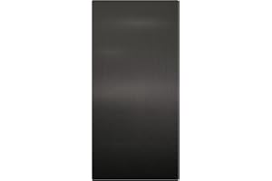 5Seconds - Wall Guard for Hand Dryer, Stainless Steel Wall Splash Guard Adhesive Tape Strips, Easy-Wipe Splash Guard, 31-3/4" x 15-3/4" x 3/64", Black