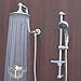 7 Brushed Nickel Rain Shower System with Valve and Trim
