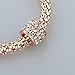 Long Way ® 3pcs Gold Silver Plated Charm Bracelet for Women Luxury Multilayer Bracelet