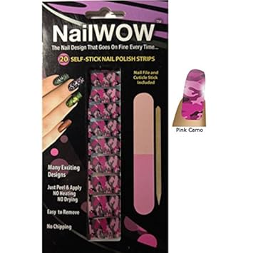 Amazon Com Nailwow Pink Camo Design Nail Wow Instant Nail Design Amazon Com Nailwow Pink Camo Design Nail Wow Instant Nail Design