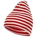 Trendy Striped Beanie - Red White OSFM