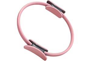 Close-up of the SM SunniMix Pilates Ring showing its foam-padded handles and durable construction.