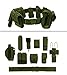 Ultimate Arms Gear OD Olive Drab Green 10pc Police-Law Enforcement-Security Gear Modular Nylon Duty Belt With Pistol/Gun Holster Fits Glock Handgun