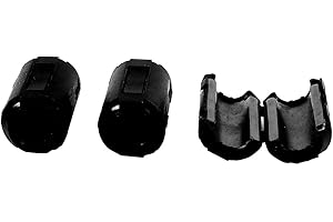 Ruilogod 13mm RFI/EMI/EMC Cable Clamp Clip Ferrite Core Filter Case 3pcs Black