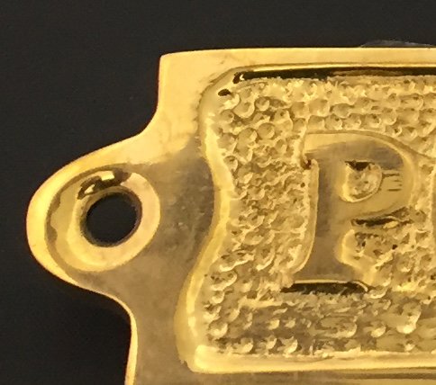 New Age Imports, Inc. Brass Poop Deck Sign 6" - Solid Brass Wall Plaque - Novelty Sign - Thumbnail 2