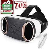 Pansonite 3D VR Headset Virtual Reality Glasses for Play Your Best Mobile Games & 360 Movies, More Comfortable VR Glasses Goggles Plus Special Adjustable Eye Care System