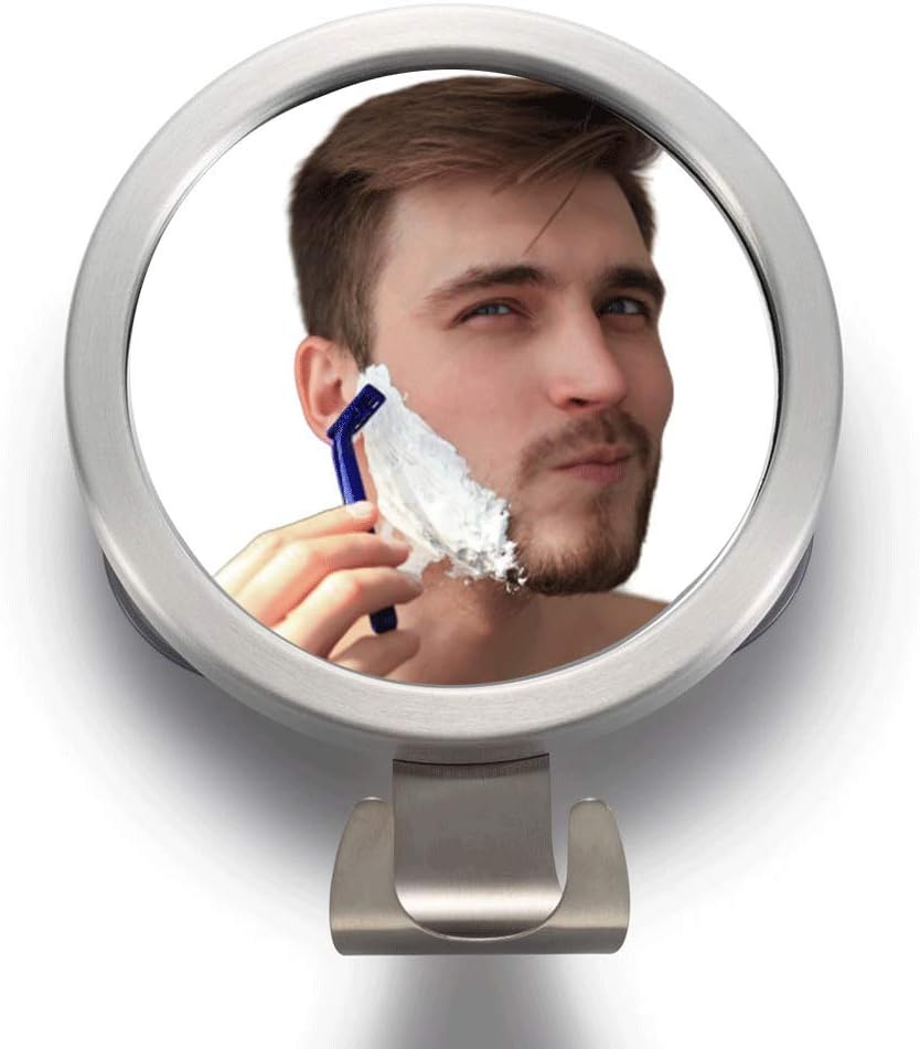 LIFEI Shower Mirror Fogless, Shaving Mirror, with Razor Holder Removable Protable 1 Second Installation Fog Free Mirror for Bathroom Aluminum Frame Trendy Design Home Decor for Him and Her: Kitchen & Dining