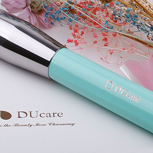 DUcare Makeup Brush Set 11Pcs Professional with Travel Bag Synthetic Face Eye Shadow Eyeliner Foundation Blush Lip Powder Liquid Cream Blending Brow Gift Make Up Brushes Set(Green with case)