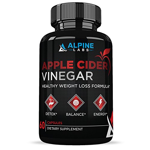 Apple Cider Vinegar Capsules :: Promotes Digestive Health:: Boosts Metabolism:: Encourages Weight Loss :: All-Natural :: 30 Day Supply:: Alpine Labs
