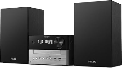 TAM3505M2 Hi FI Microchaîne, Bluetooth, Lecteur CD, USB, Radio FM et Dab Auracast, 85% matières recyclées après consommation