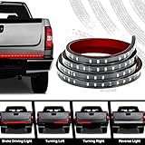 Audew Truck Tailgate Strip Light Side Bed Light Strips Bar 4 Function 60 Inch Waterproof As Turn Signal, Parking, Brake, Reverse Lights for Truck Jeeps RV Ford Dodge Ram Chevy Silverado Chevrolet GMC