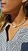 White Pearl Choker Necklace with Three Beads on Genuine Leather Jewelry for Women 16