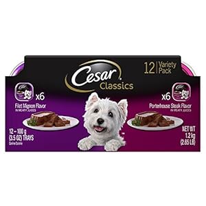 CESAR Canine Cuisine Variety Pack Filet Mignon & Porterhouse Steak Dog Food (Two 12-Count Cases) CESAR Canine Cuisine Variety Pack Filet Mignon & Porterhouse Steak Dog Food (Two 12-Count Cases)