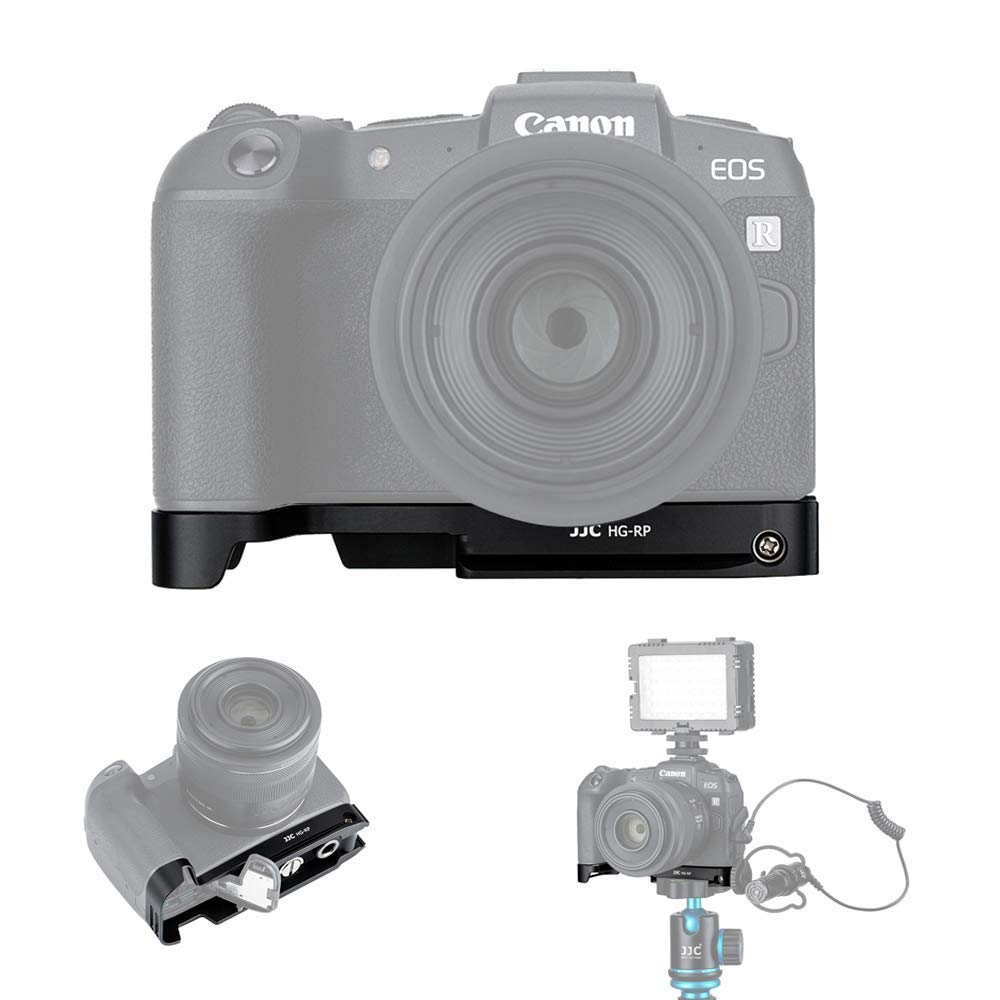 JJC Metal Hand Grip for Canon EOS R8 EOS RP Camera, Arca-Type Quick Release Plate, Replaces Canon EG-E1 Handle,Black