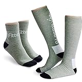 Fittest Pro Compression Socks Package For Men & Women (Pack of 4) - Moderate Graduated Compression Socks (1 Pair) & Plantar Fasciitis Foot Sleeve Socks (1 Pair) - Suits Nurses Maternity Pregnancy Shin