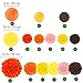 Supla 33 Pack Fall Thanksgiving Party Decorations Set – Fall Hanging Maple Leaves Pumpkins Swirl Paper Pom Poms Paper Fans Paper Lanterns Tassel Garland Honeycomb Pumpkins Circle Dots Paper Garland
