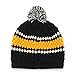 '47 NFL Pittsburgh Steelers Women's Leslie Knit Beanie with Pom, One Size, Black